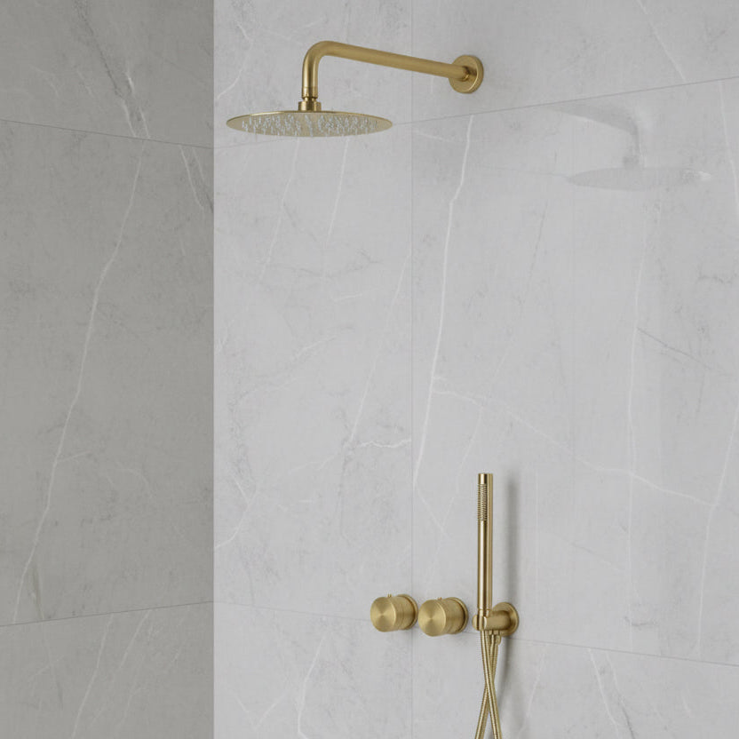 Windsor Complete Shower System – Brushed Gold | AllFixture