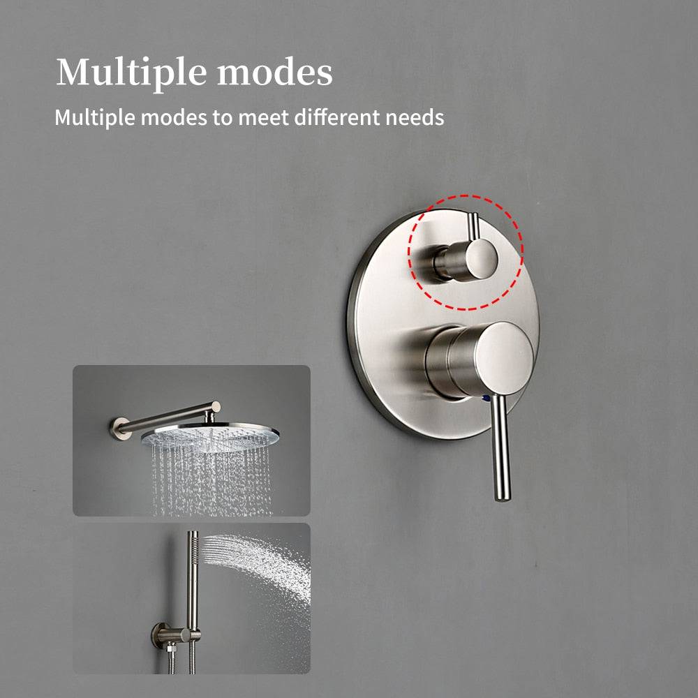 Wasser™ Brushed Nickel Shower Faucet | AllFixture