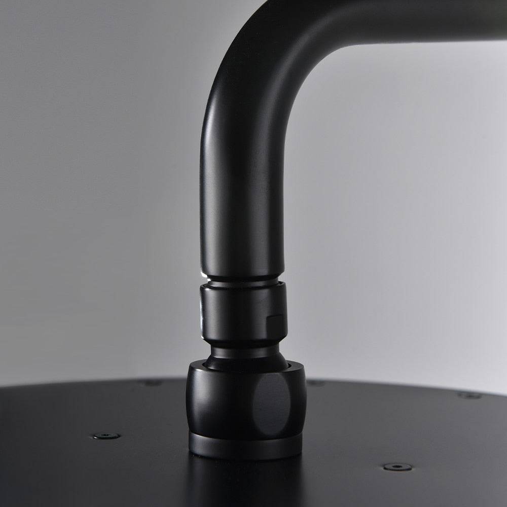Solid Brass Shower System - Brushed Black