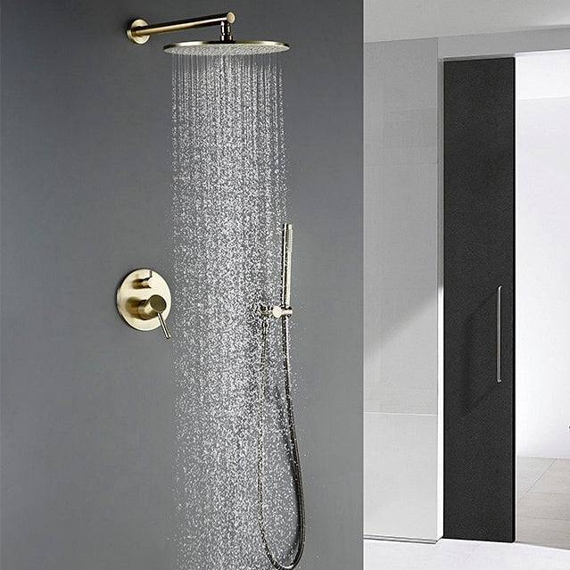 Wasser™ Brushed Gold Shower Faucet With Handheld Shower