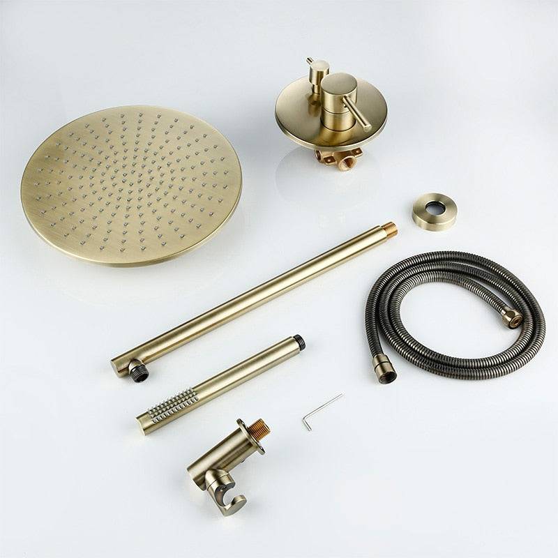 Wasser™ Brushed Gold Shower Faucet With Handheld Shower