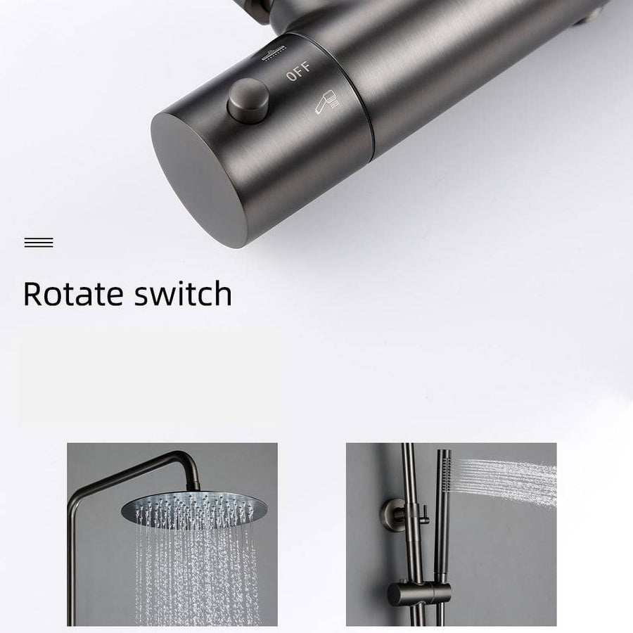 Wasser™ Thermostatic Shower Mixer Set | AllFixture