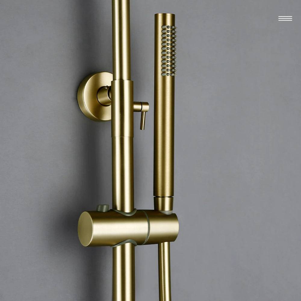 Wasser™ Brushed Gold Shower Faucet With Handheld Shower