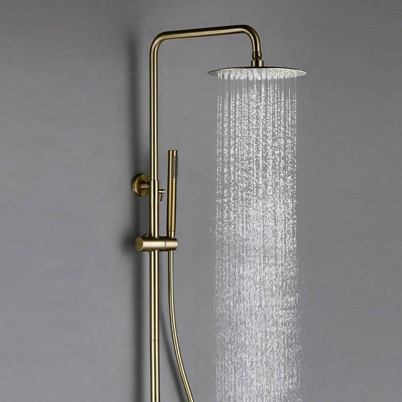 Wasser™ Brushed Gold Shower Faucet With Handheld Shower | AllFixture