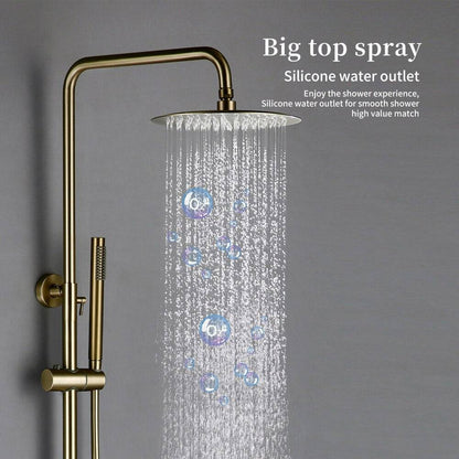 Wasser™ Brushed Gold Shower Faucet With Handheld Shower