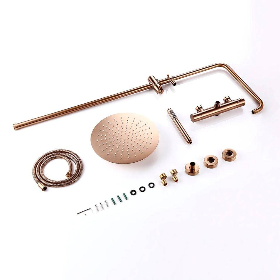 Wasser™ Rose Gold Shower Faucet With Hand Shower Sprayer