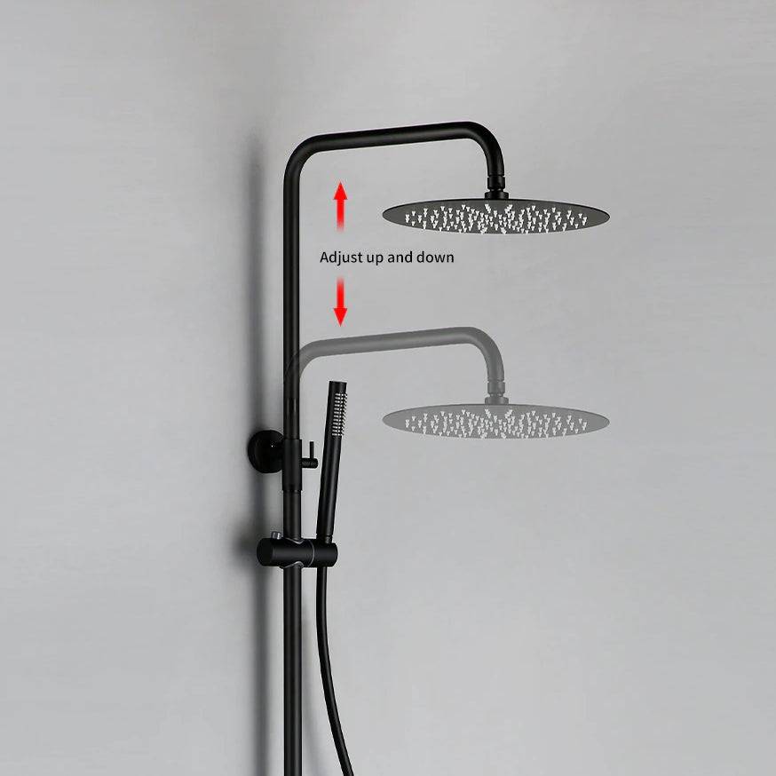 Wasser™ Matte Black Shower Faucet With Hand Shower Sprayer