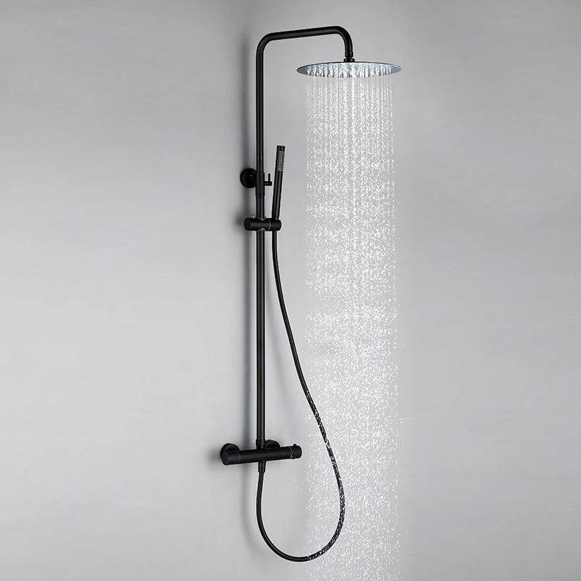 Wasser™ Matte Black Shower Faucet With Hand Shower Sprayer | AllFixture