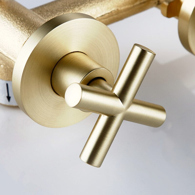 Wasser™ Solid Brass Wall Mounted Bathroom Faucet