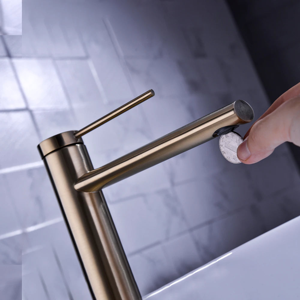 Wasser™ Solid Brass Single Handle Bathroom Faucet