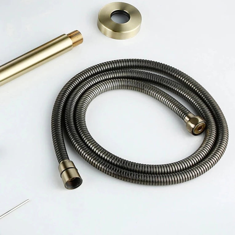 Wasser™ Complete Shower System With Bathtub Filler, Brushed Gold