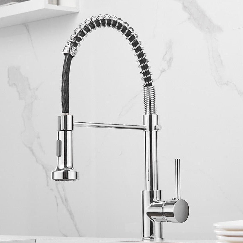 Pull Out Spring Spout Kitchen Faucet