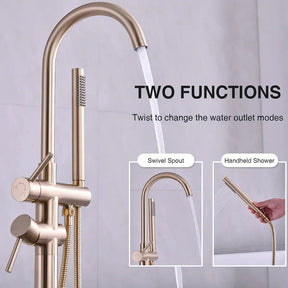 Wasser™ Floor Mounted Bathtub Filler Faucet