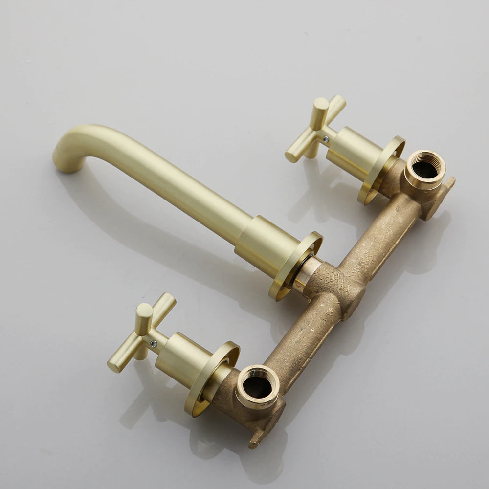 Wasser™ Dual Handle Solid Brass Bathroom Faucet