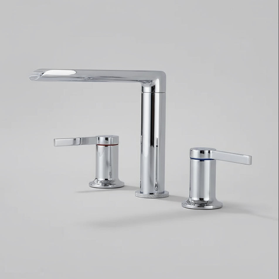 Windsor Widespread Bathroom Sink Faucet – 360° Swivel | AllFixture