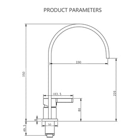 Single Handle Deck Mounted Bathroom Faucet