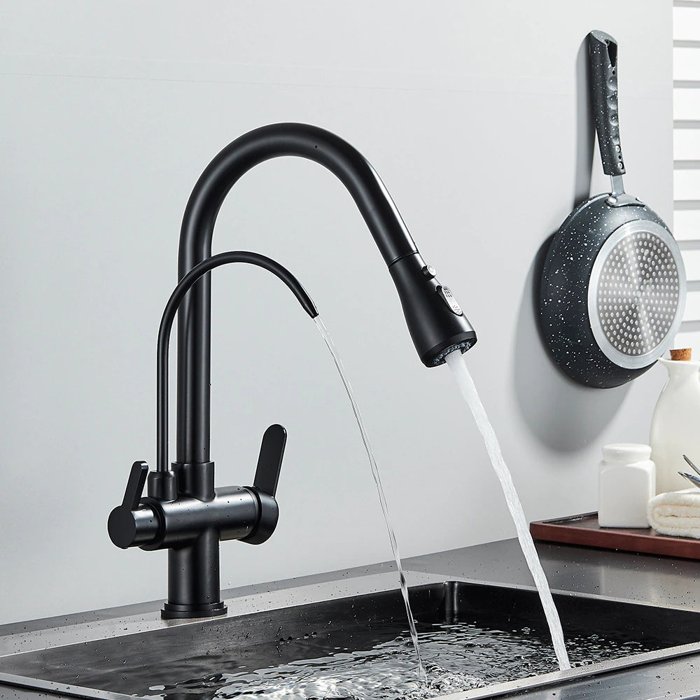 Touch Sensor Kitchen Faucet With Filtered Water Tap