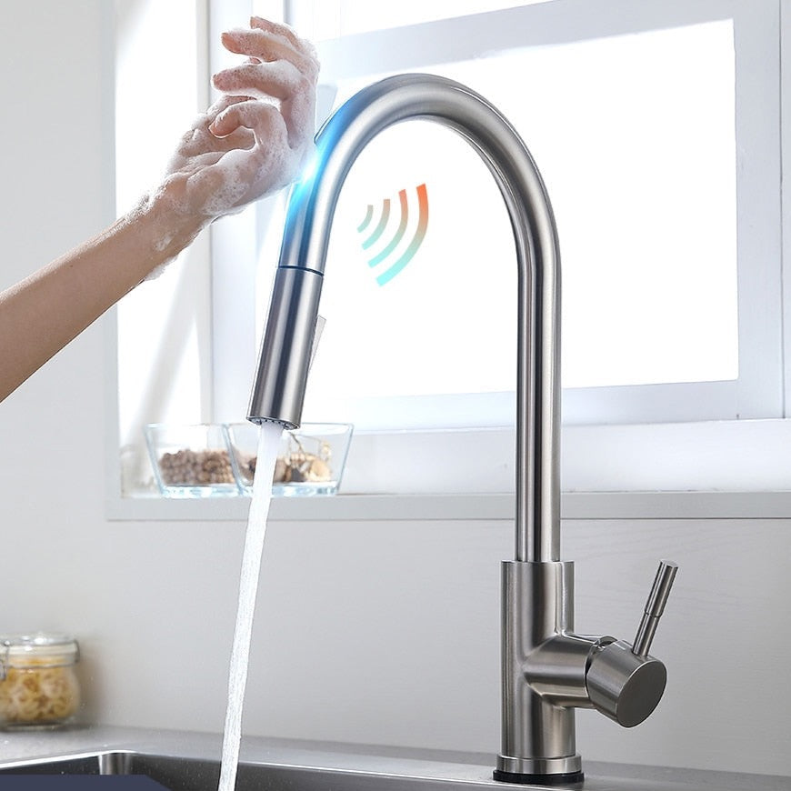 Smart Touch Pull Out Spout Kitchen Faucet