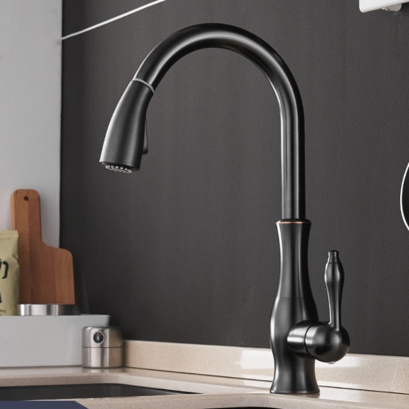 Multitask Pull Out Spout Kitchen Faucet