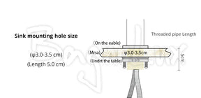 Double Handle Deck Mounted Bathroom Basin Faucet - Morsale.com