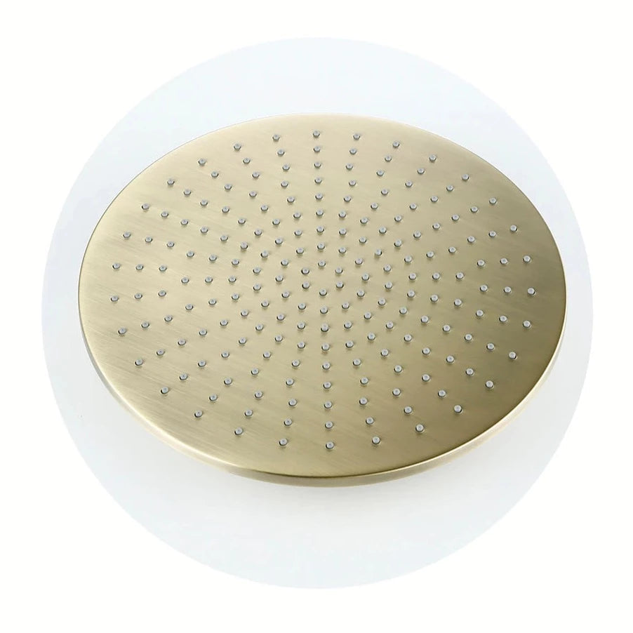 Wasser™ Complete Shower System With Bathtub Filler, Brushed Gold