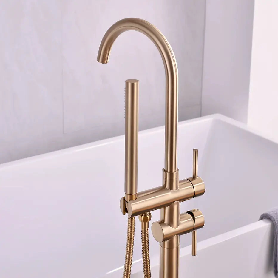Wasser™ Floor Mounted Bathtub Filler Shower System
