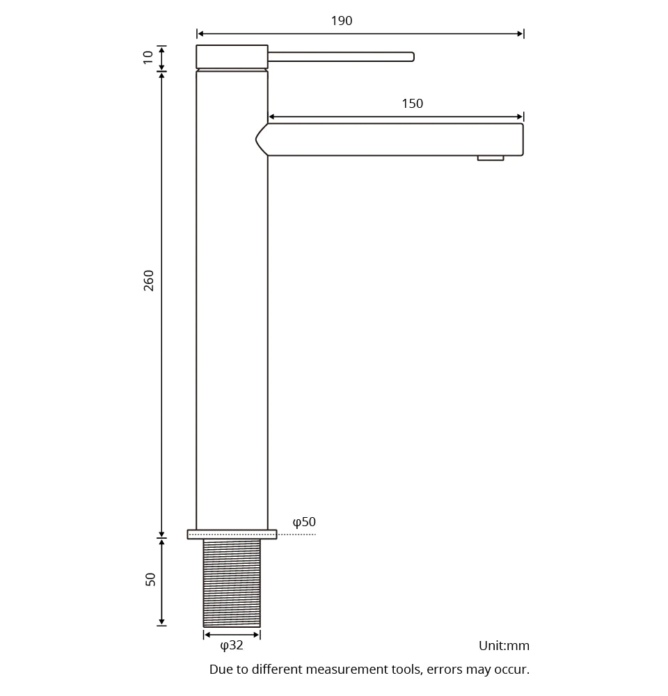 Wasser™ Solid Brass Single Handle Bathroom Faucet