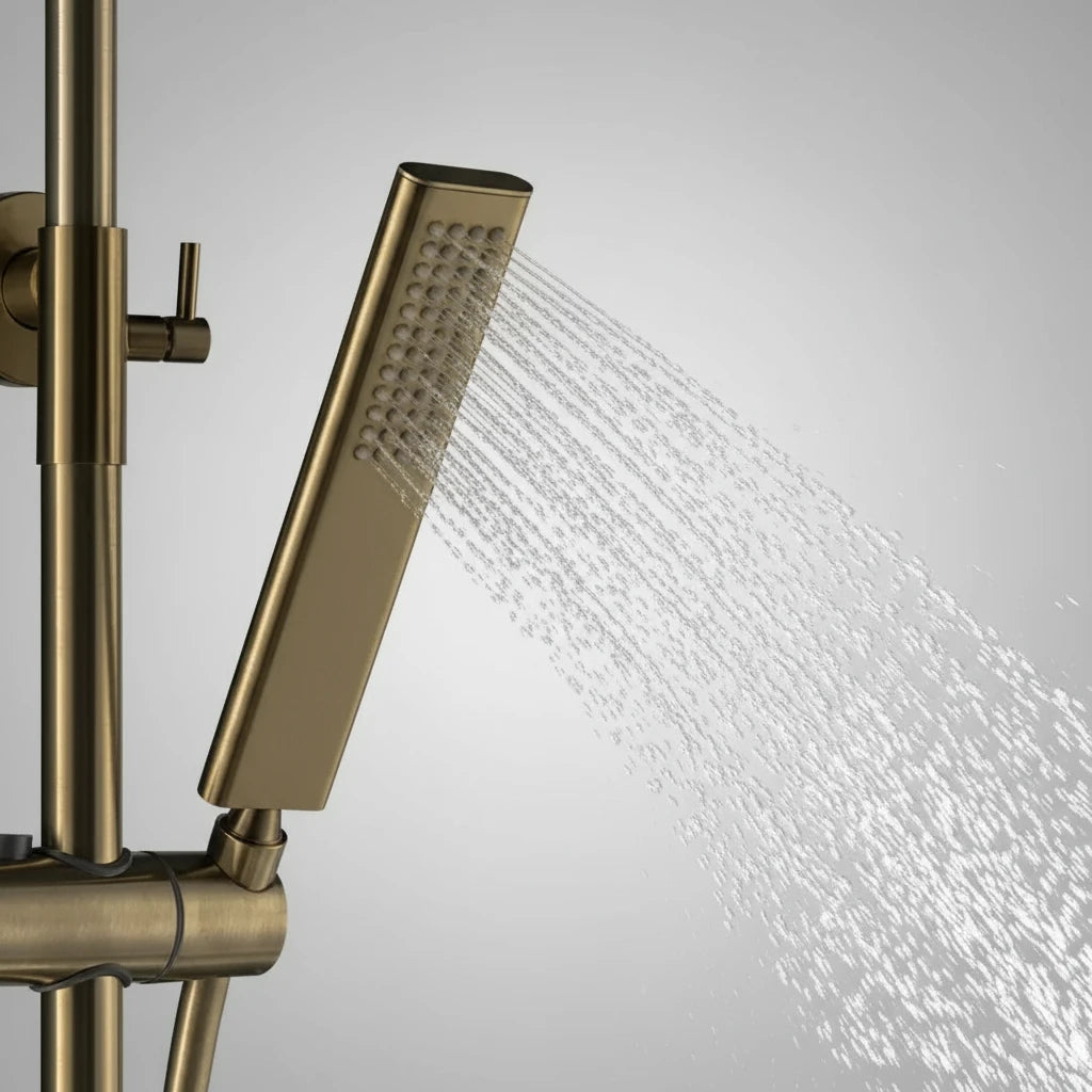 Windsor Complete Shower System – Thermostatic Mixer & Tub Faucet | AllFixture