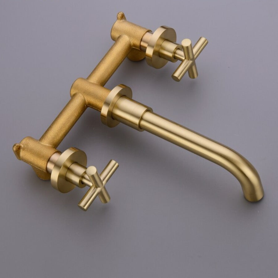 Wasser™ Solid Brass Wall Mounted Bathroom Faucet