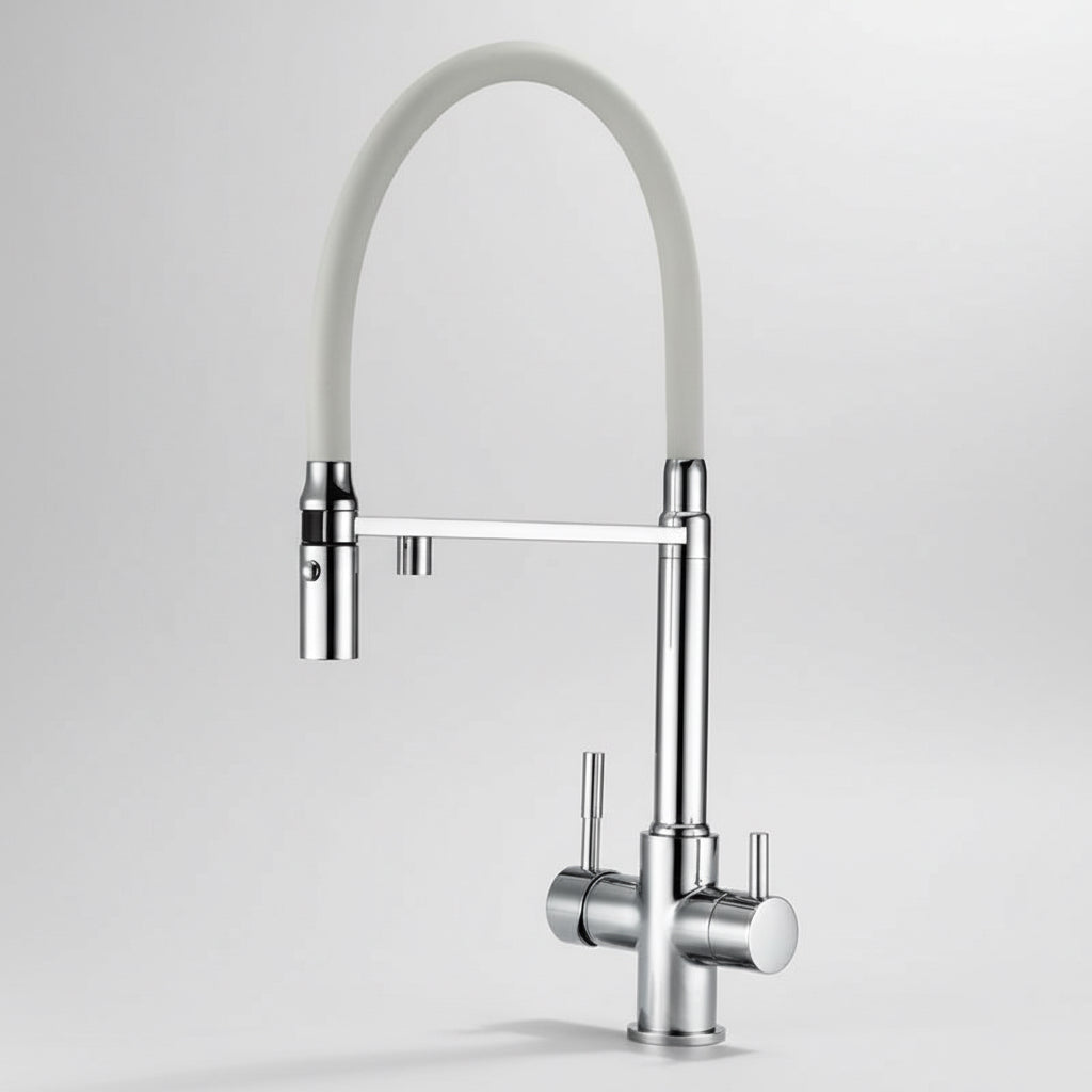 Ross Pull Down Kitchen Sink Faucet – Polished | AllFixture