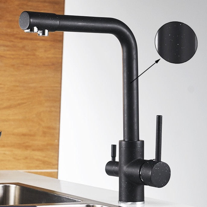 Deck Mounted Kitchen Faucet With Filtered Water Tap