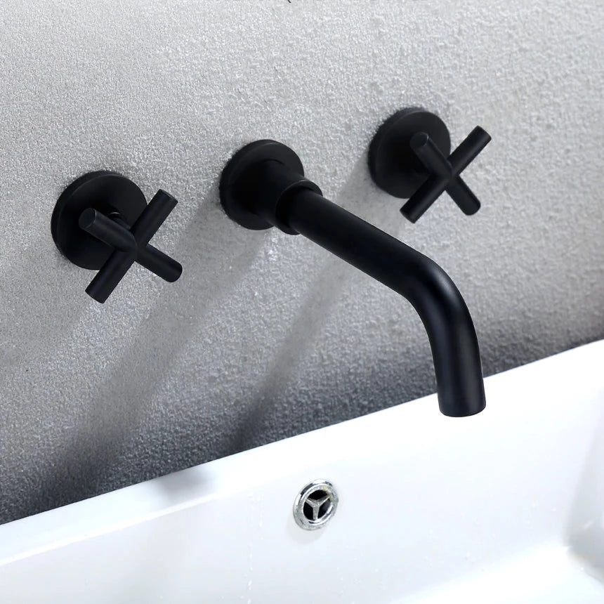 Wasser™ Solid Brass Wall Mounted Bathroom Faucet