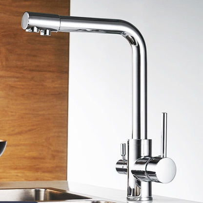 Deck Mounted Kitchen Faucet With Filtered Water Tap