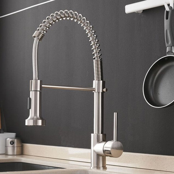 Pull Out Spring Spout Kitchen Faucet – Allfixture