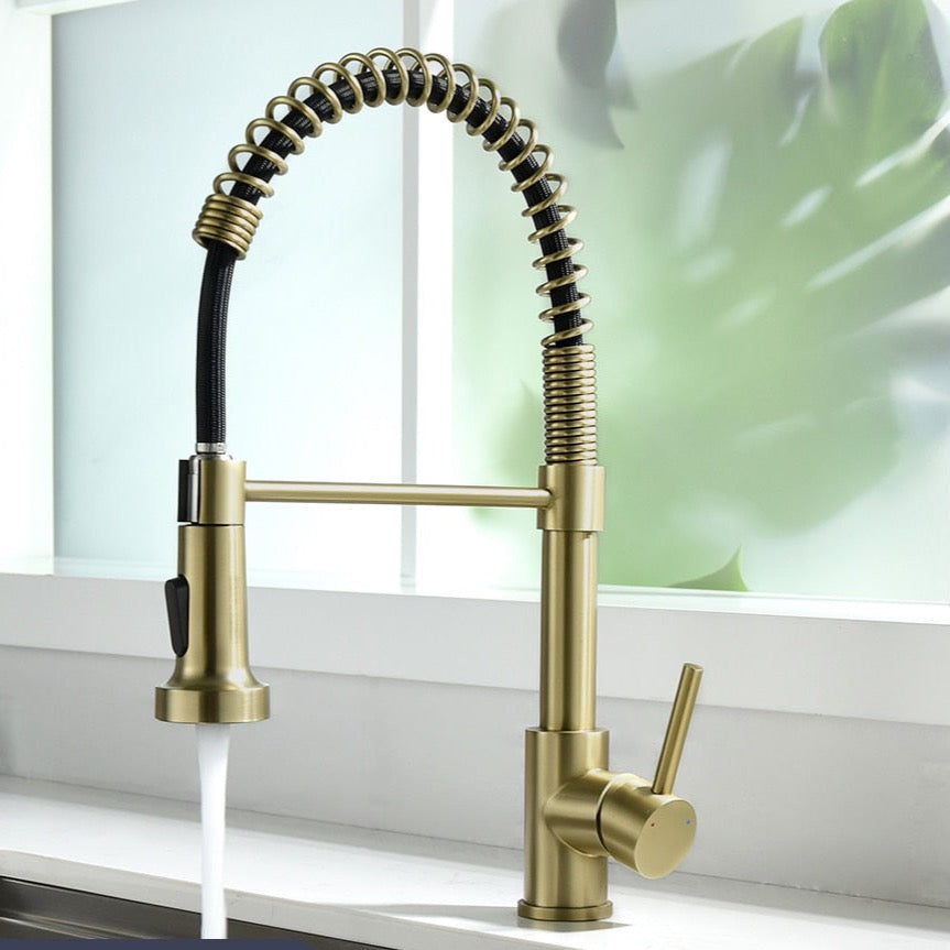 Pull Out Spring Spout Kitchen Faucet