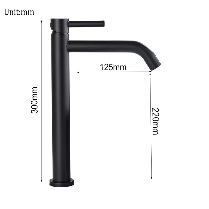 Single Handle Deck Mounted Bathroom Sink Faucet