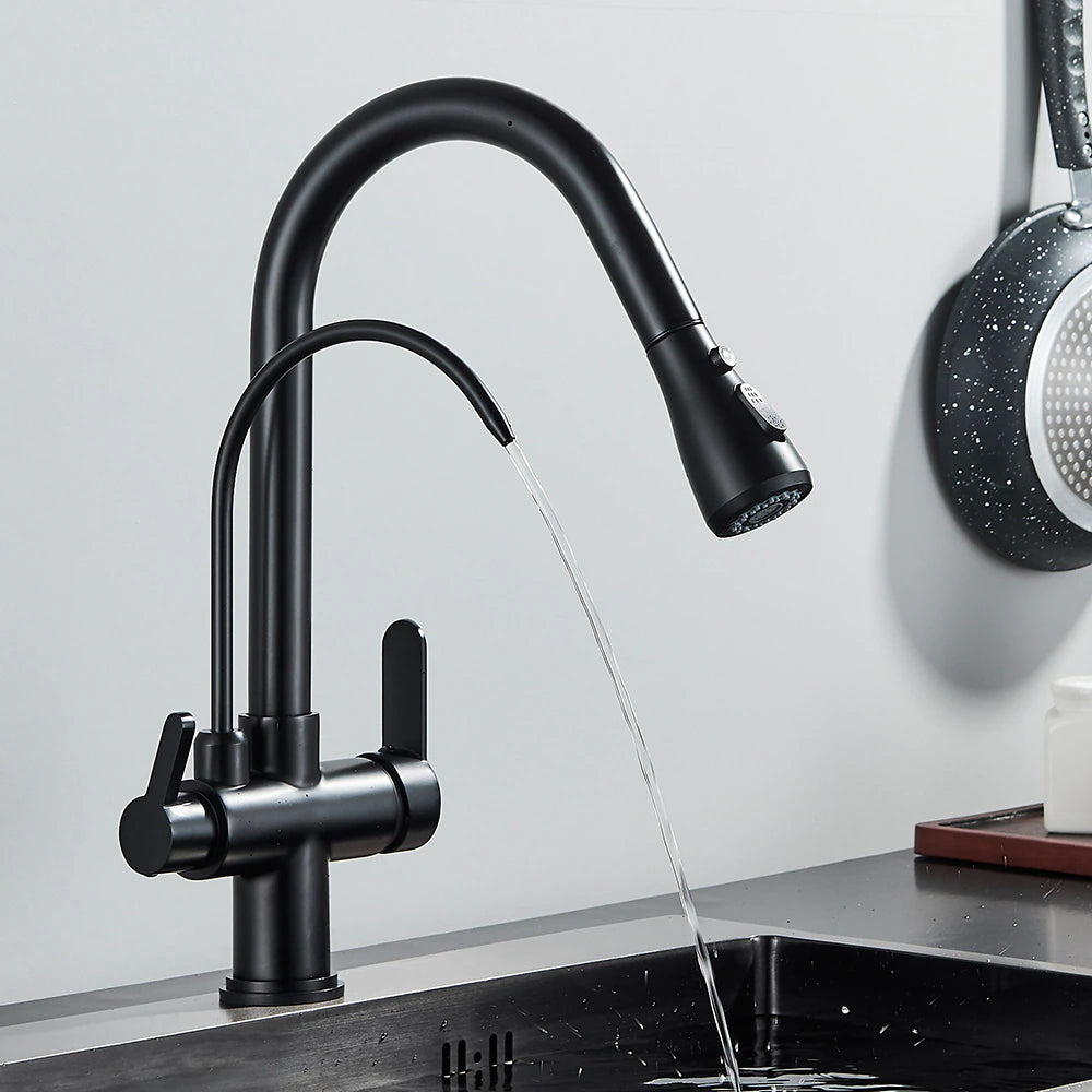 Touch Sensor Kitchen Faucet With Filtered Water Tap
