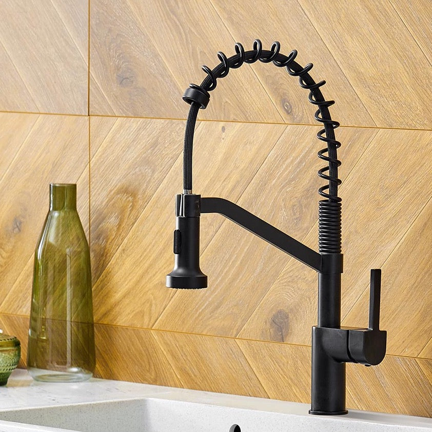 Wanfan™ Pull Out Single Handle Swivel Kitchen Faucet