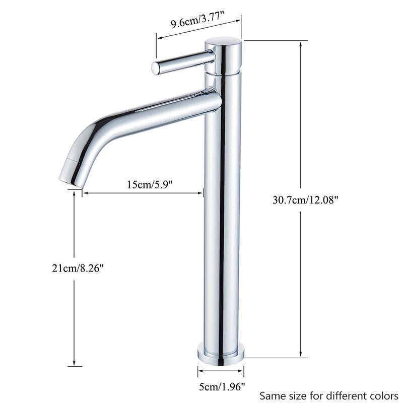 Single Handle Deck Mounted Bathroom Sink Faucet, Chrome