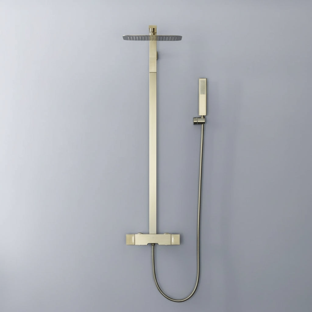 Windsor Complete Shower System – Brushed Gold | AllFixture