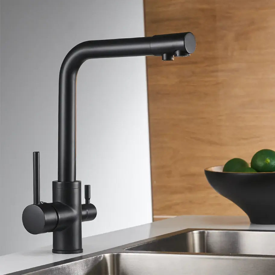 Deck Mounted Kitchen Faucet With Filtered Water Tap | AllFixture