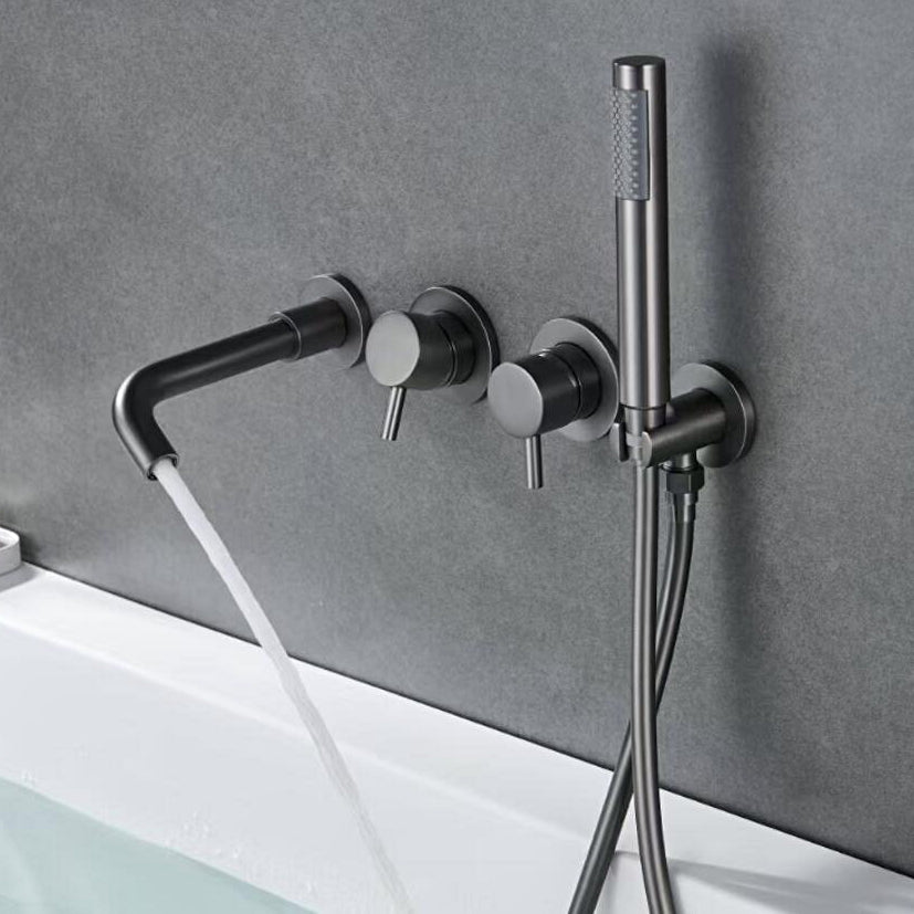 Bathroom Shower Faucet Set Mixer Valve With Bathtub Filler