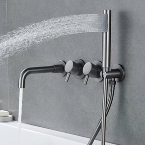 Bathroom Shower Faucet Set Mixer Valve With Bathtub Filler