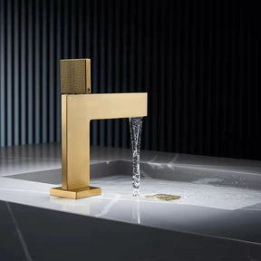 Single Handle Brass Bathroom Sink Faucet