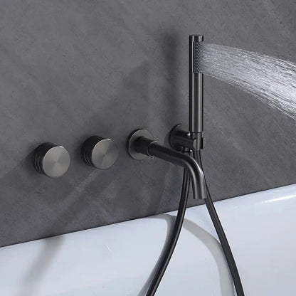 Shower Faucet Set Mixer Valve With Bathtub Filler