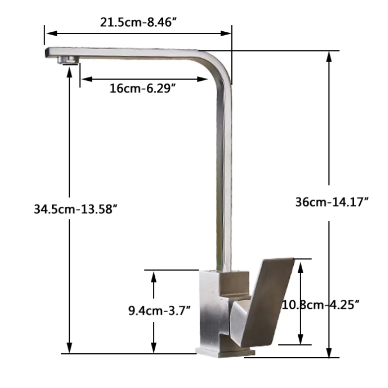 Deck Mounted Single Handle Kitchen Faucet