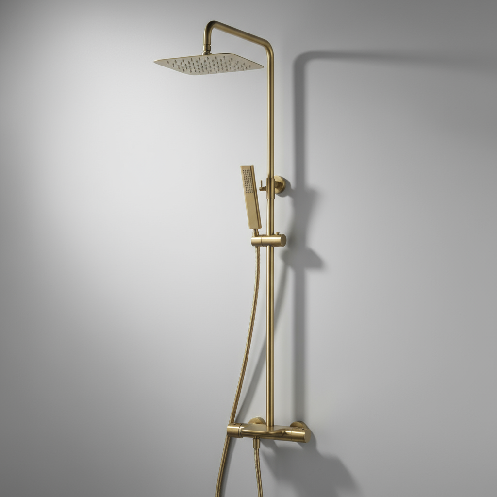Windsor Complete Shower System – Thermostatic Mixer & Tub Faucet | AllFixture