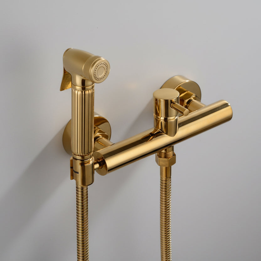 Wasser™ Solid Brass Handheld Toilet Sprayer – Chrome & Gold | AllFixture